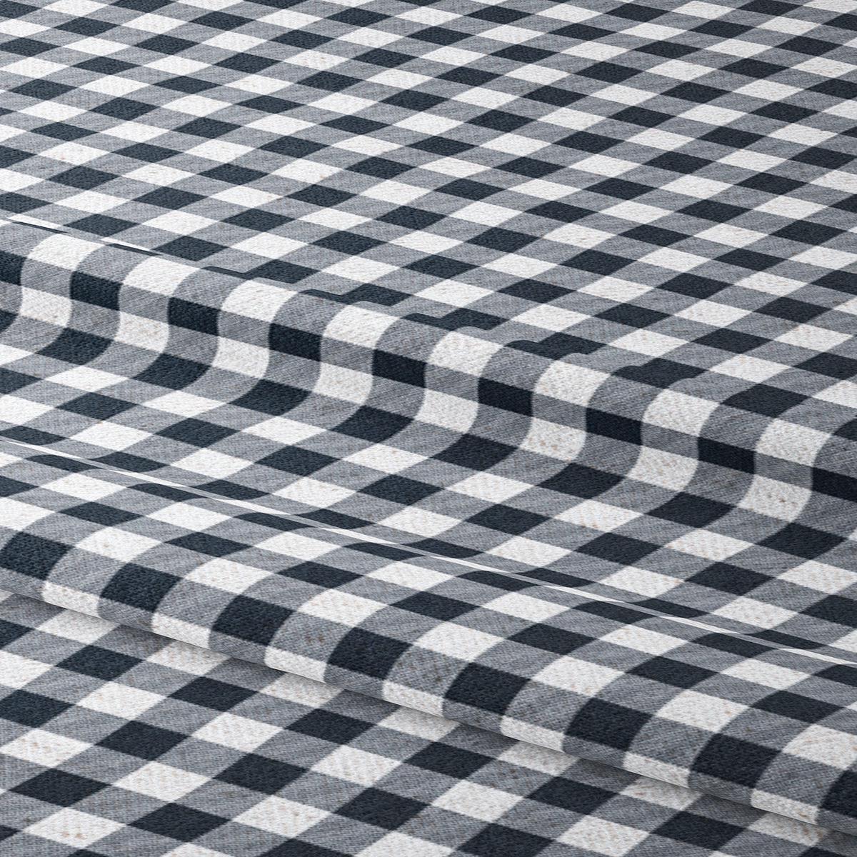 'Chic Duo' Fabric by the Yard (Midnight Blue/ White)