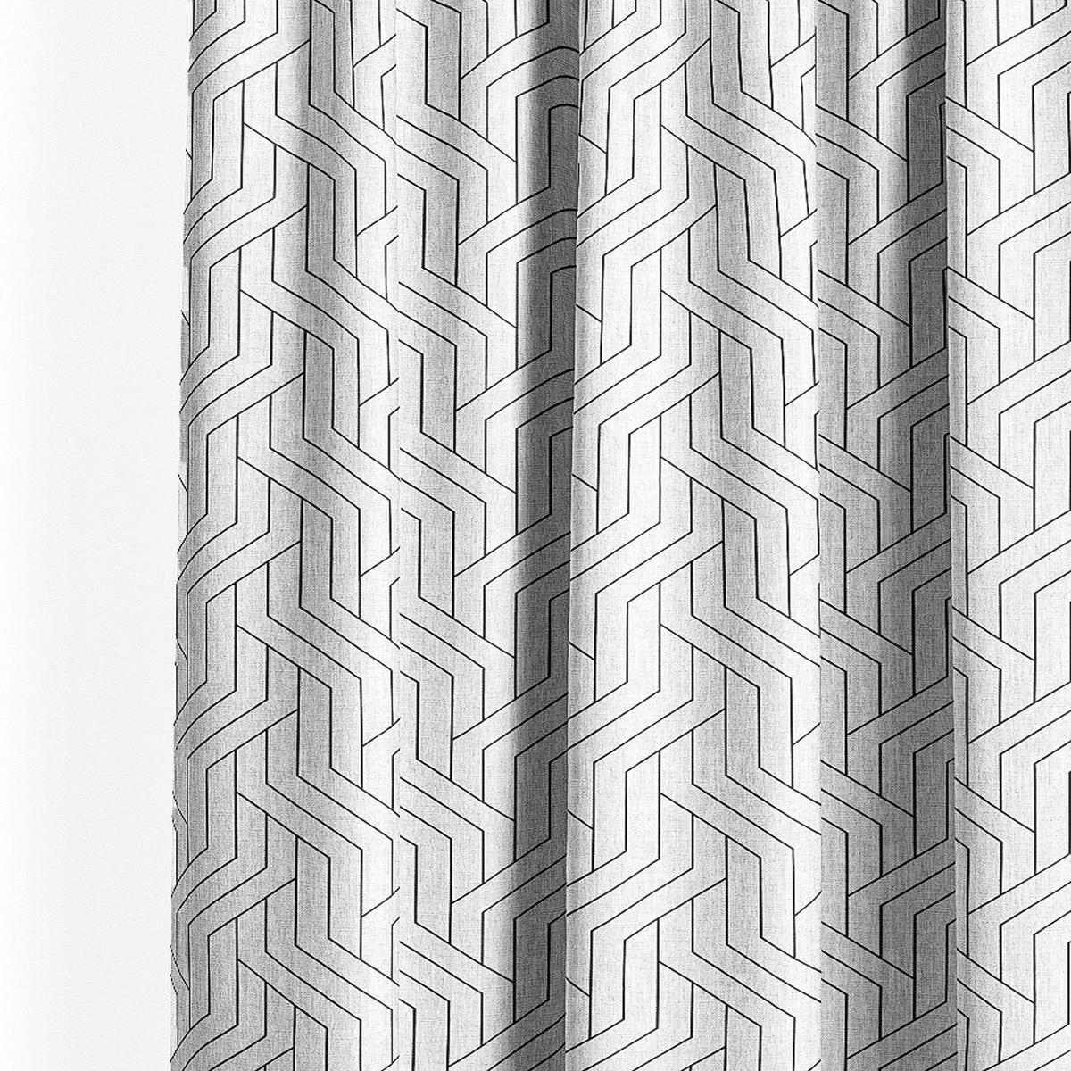 'Ebony King' Fabric by the Yard (Black & White)