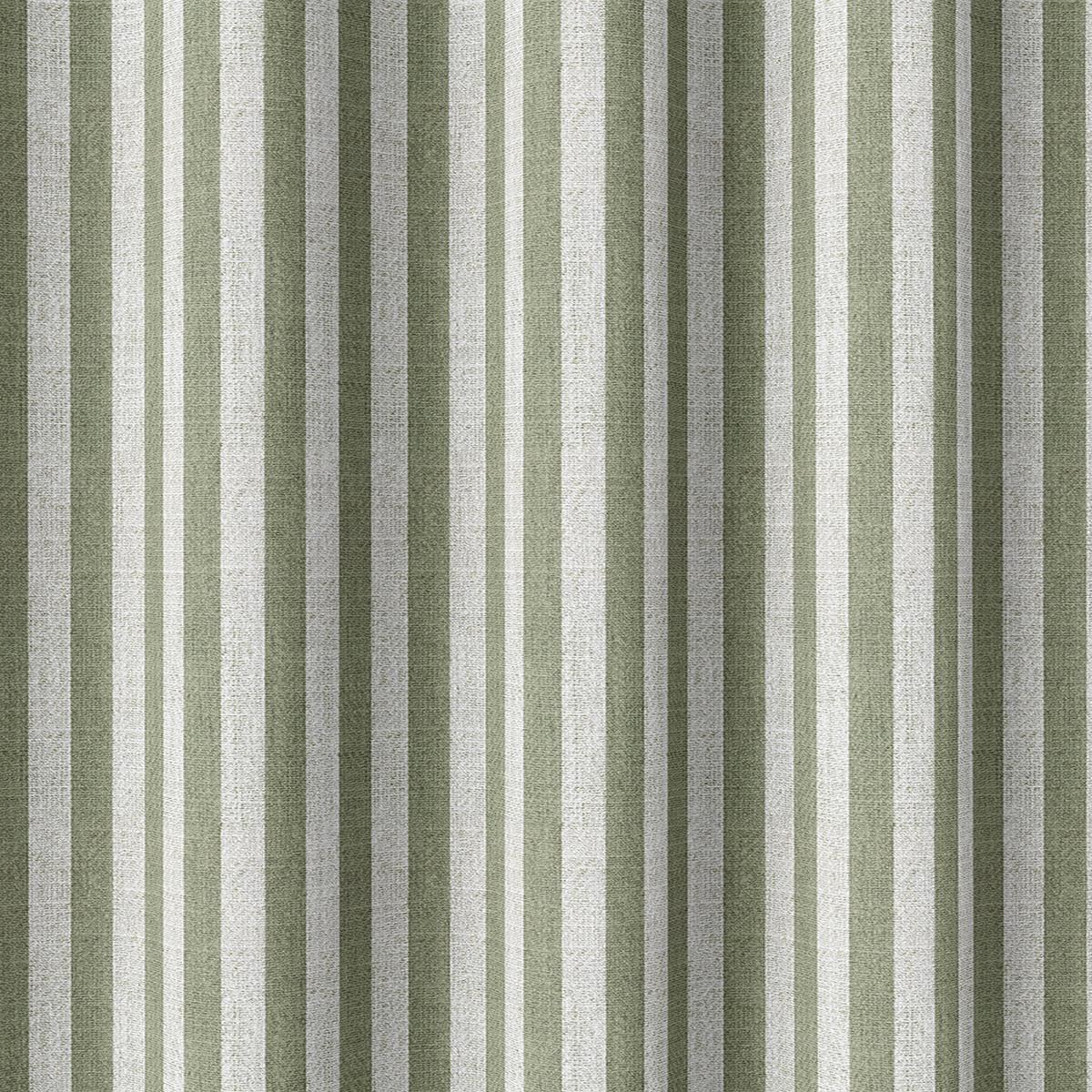'Savory House' Fabric by the Yard (Green/ White)