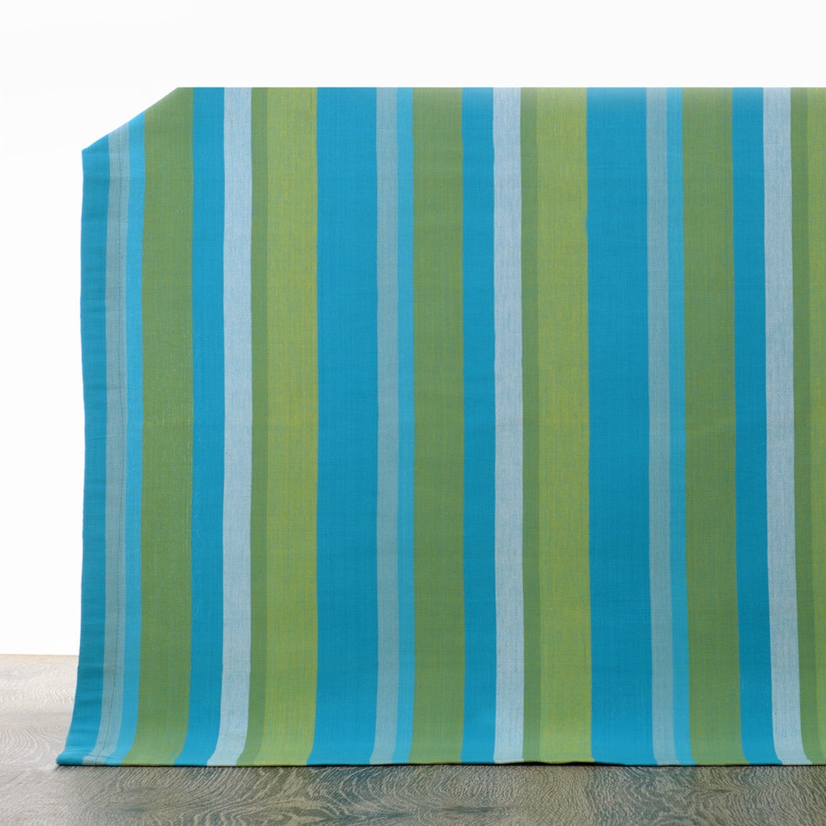 'Crown Peacock' Fabric by the Metre (Green/ Blue)