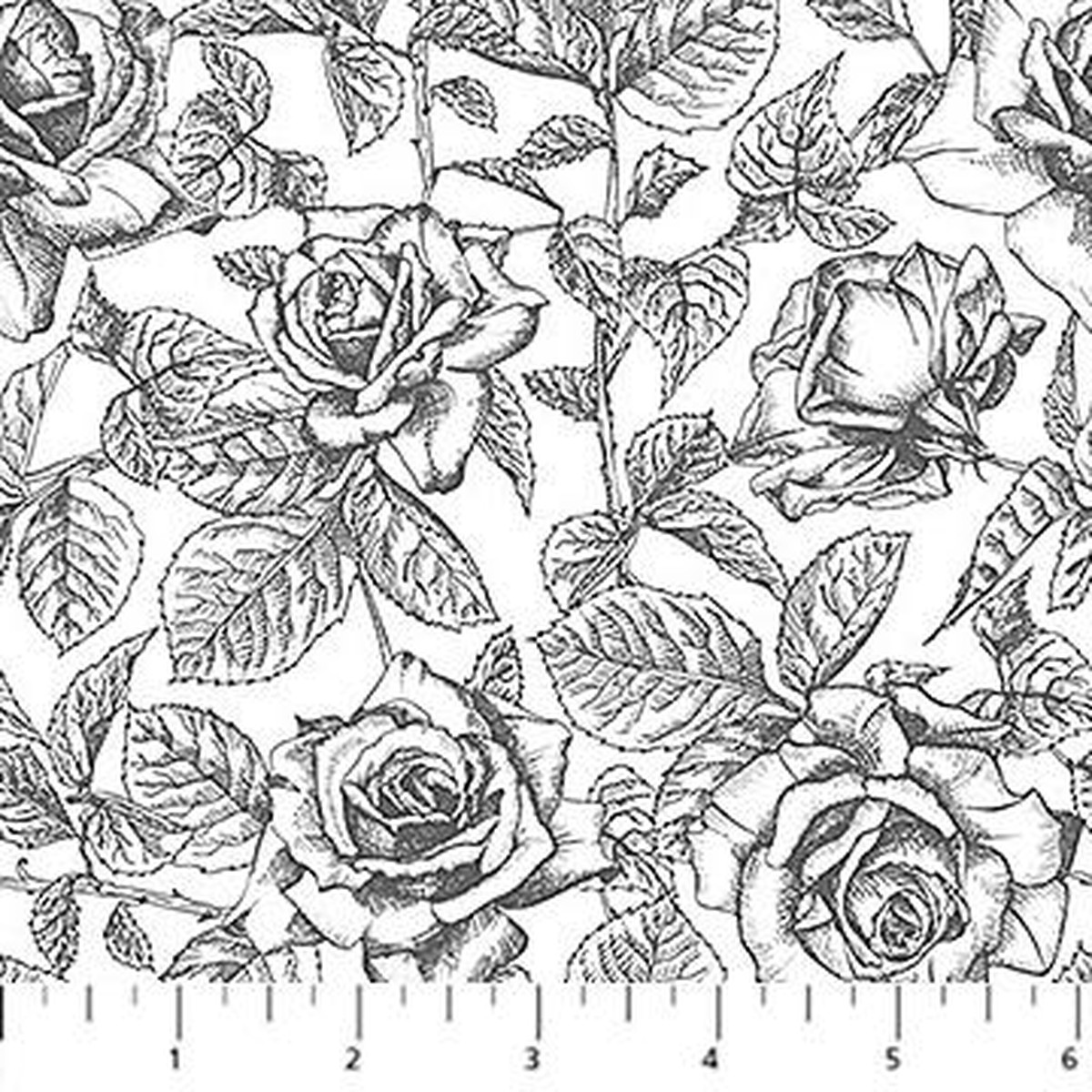 'Till Death Us Do Part-Toile Roses