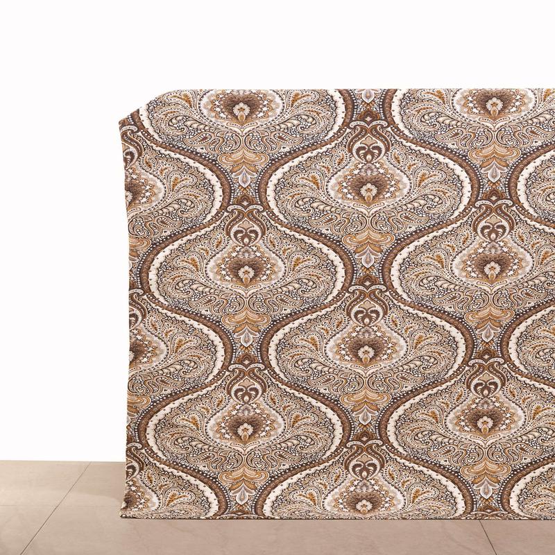 'Rustic Fall' Fabric by the Metre (Brown/ Yellow/ Umber)