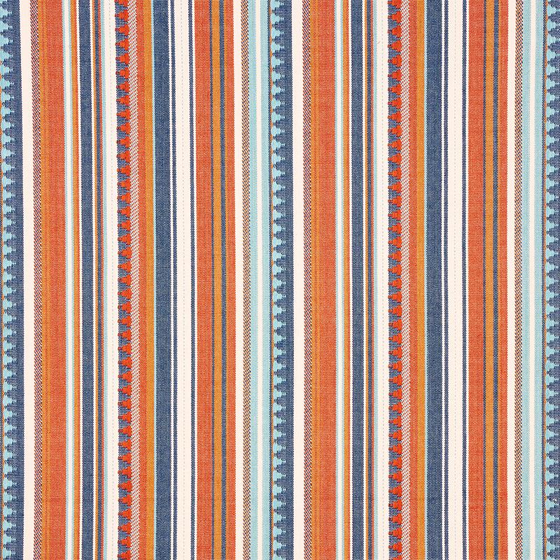ZUNI STRIPE | Blue & Orange
