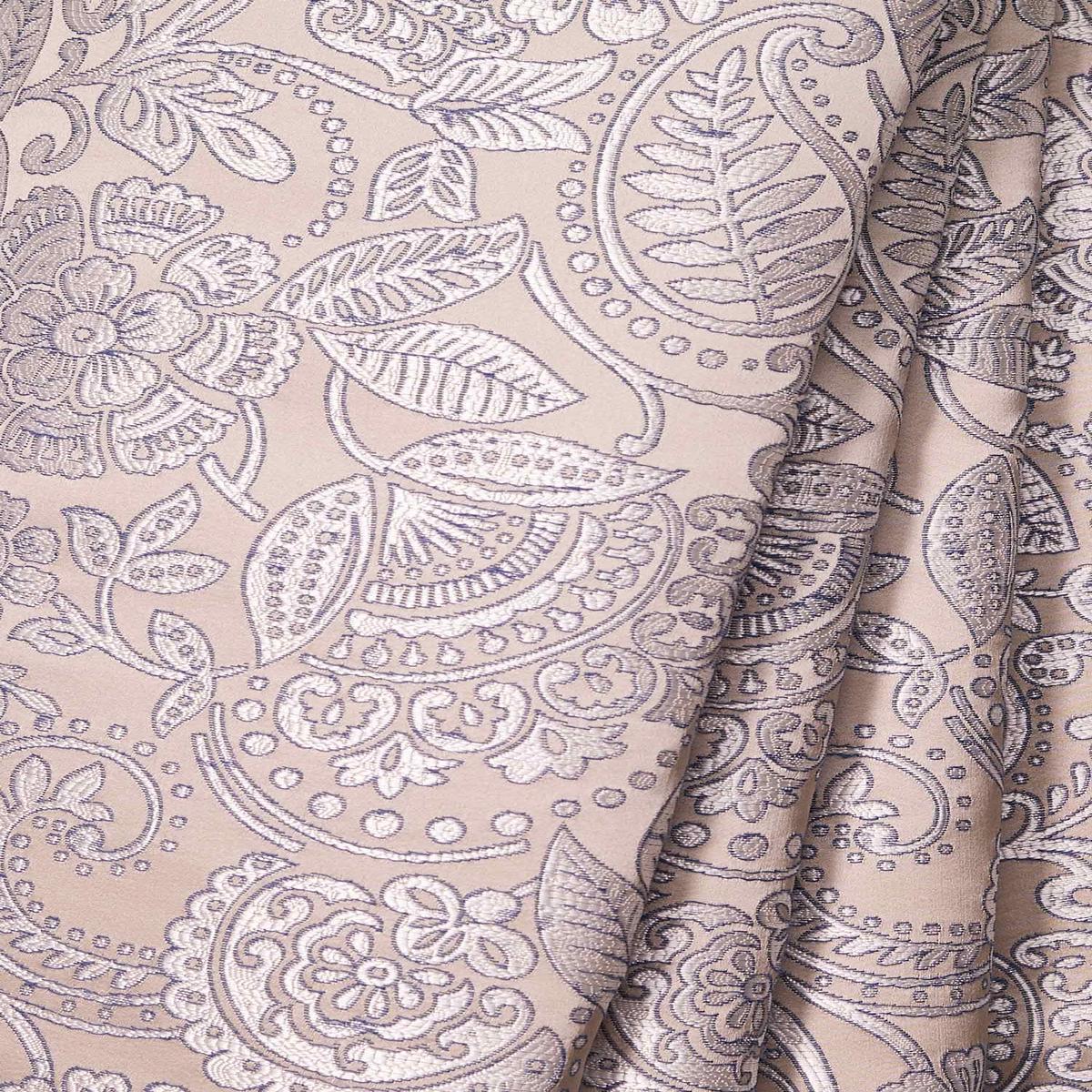 'Pisces' Fabric by the Yard (Beige/ Blue)