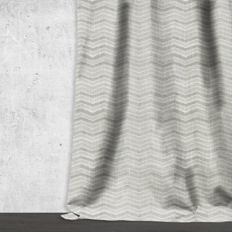 'Cloud Cotton' Fabric by the Metre (Eggshell White/ Grey)