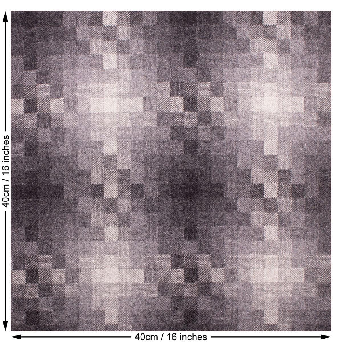 Abstract Print Wool Mix Coating Fabric. Grey.