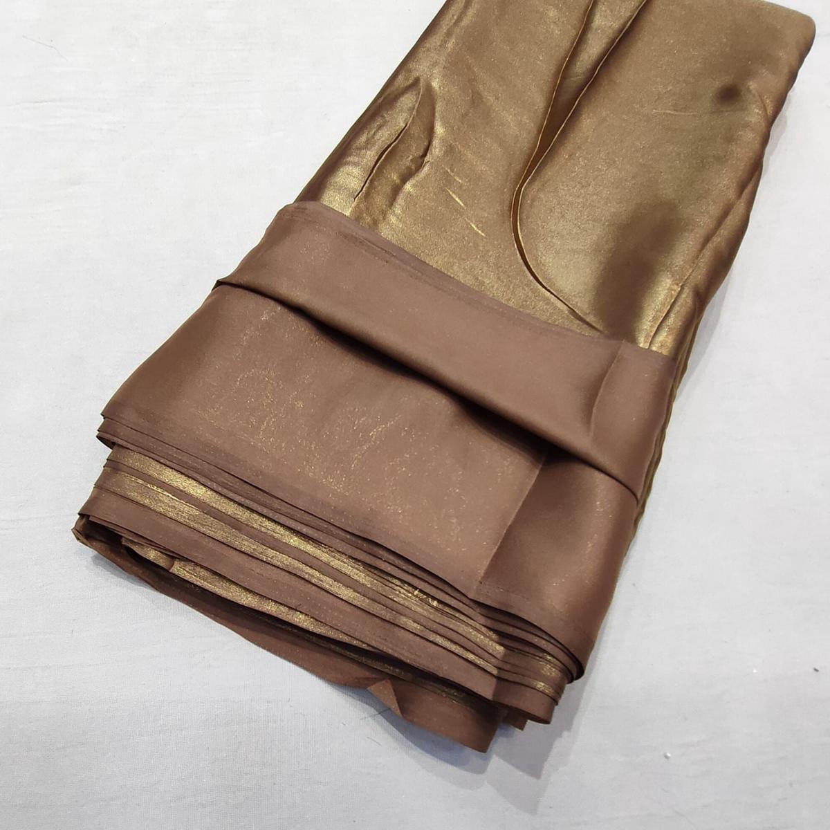 (Wholesale Pack of 20 meter) Superflowy Satin Georgette Shimmer Foil 44 inch width - AI