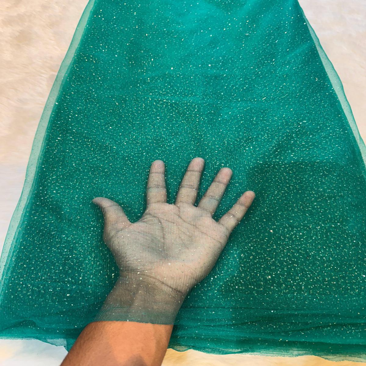 (Wholesale Pack of 10 Meter ) Imported Sparkle Nets 54 inch width Glitter - G