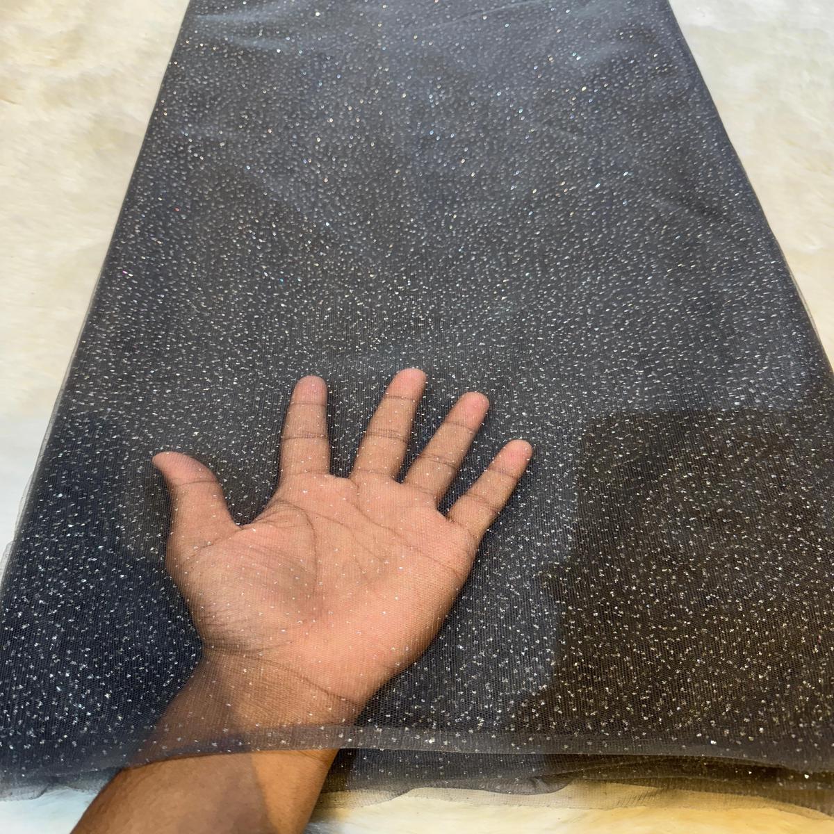 (Wholesale Pack of 10 Meter ) Imported Sparkle Nets 54 inch width Glitter - B