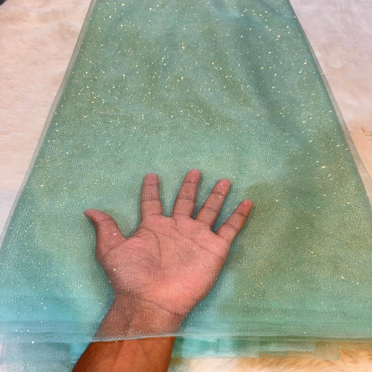 (Wholesale Pack of 10 Meter ) Imported Sparkle Nets 54 inch width Glitter - AA