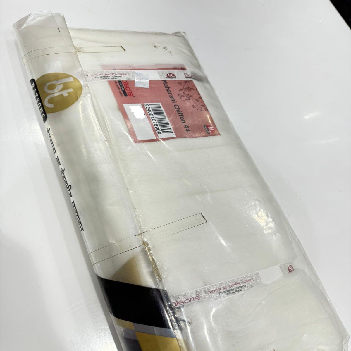 ( Wholesale Pack Of 50 meters ) Pure Maharani Chiffon Fabric Batsons Big Width