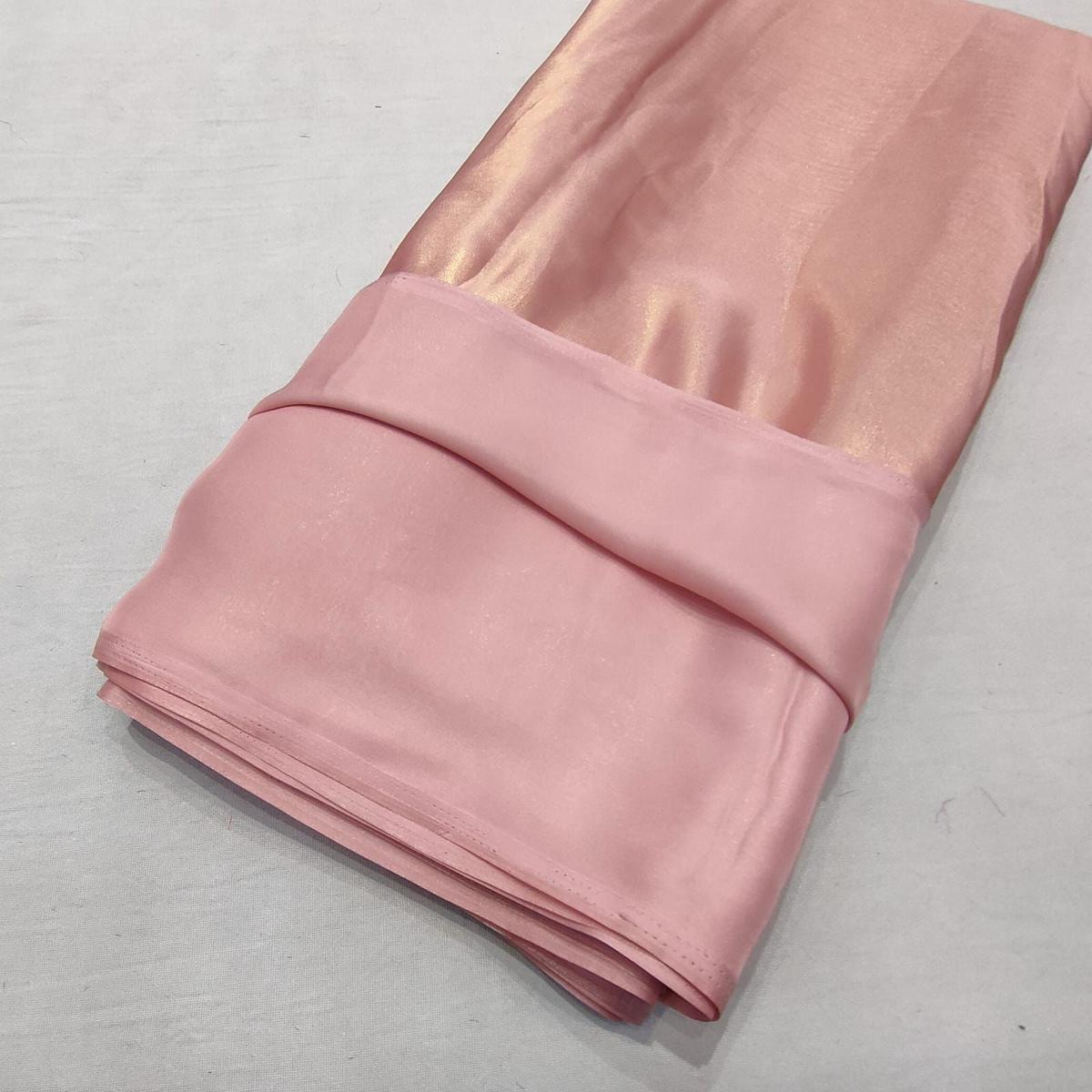 (Wholesale Pack of 20 meter) Superflowy Satin Georgette Shimmer Foil 44 inch width - AL