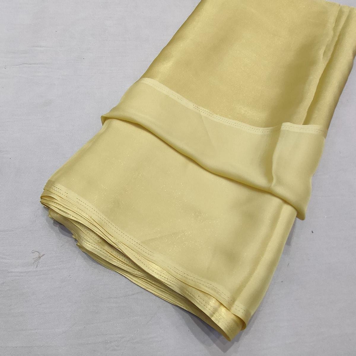 (Wholesale Pack of 20 meter) Superflowy Satin Georgette Shimmer Foil 44 inch width - AG