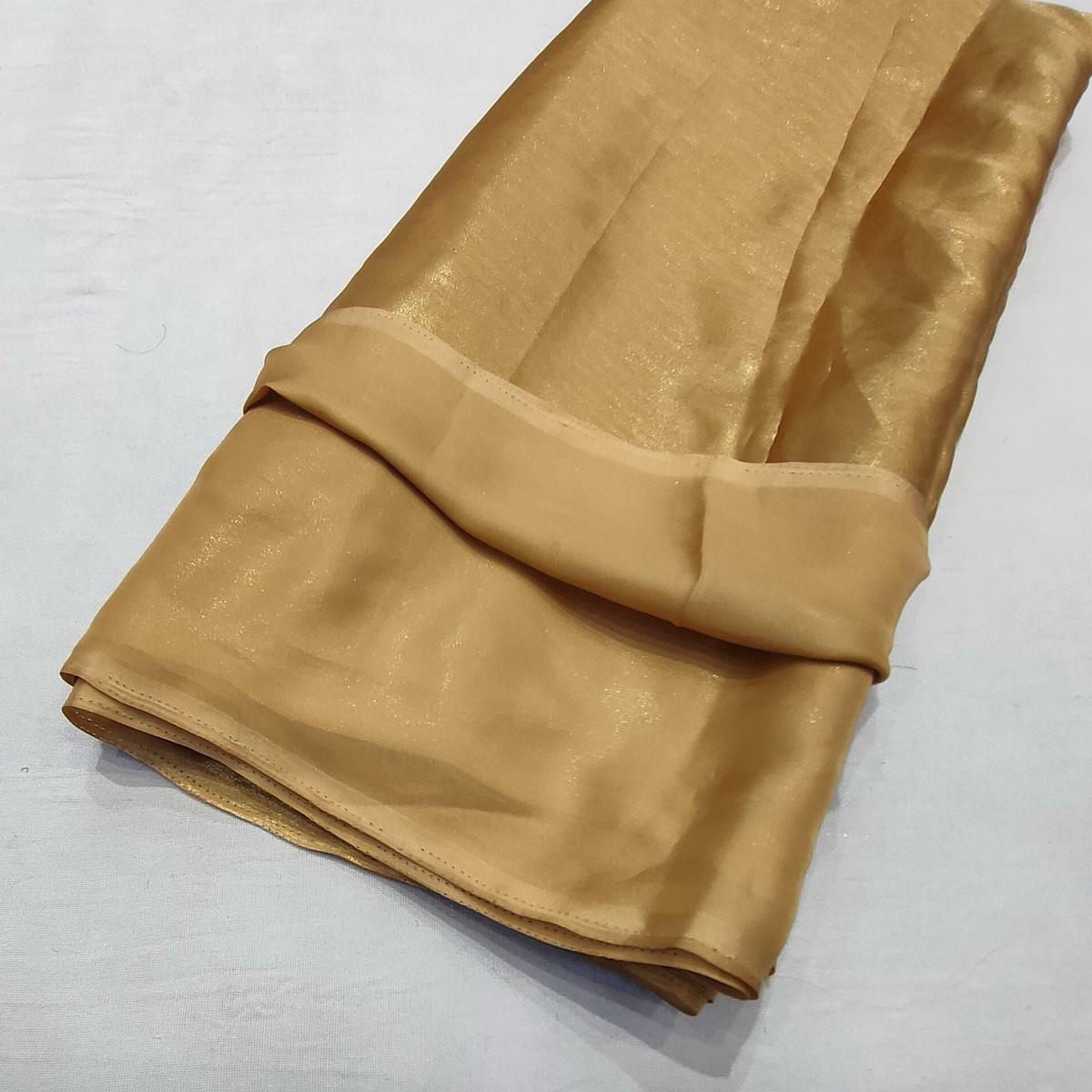 (Wholesale Pack of 20 meter) Superflowy Satin Georgette Shimmer Foil 44 inch width - AH