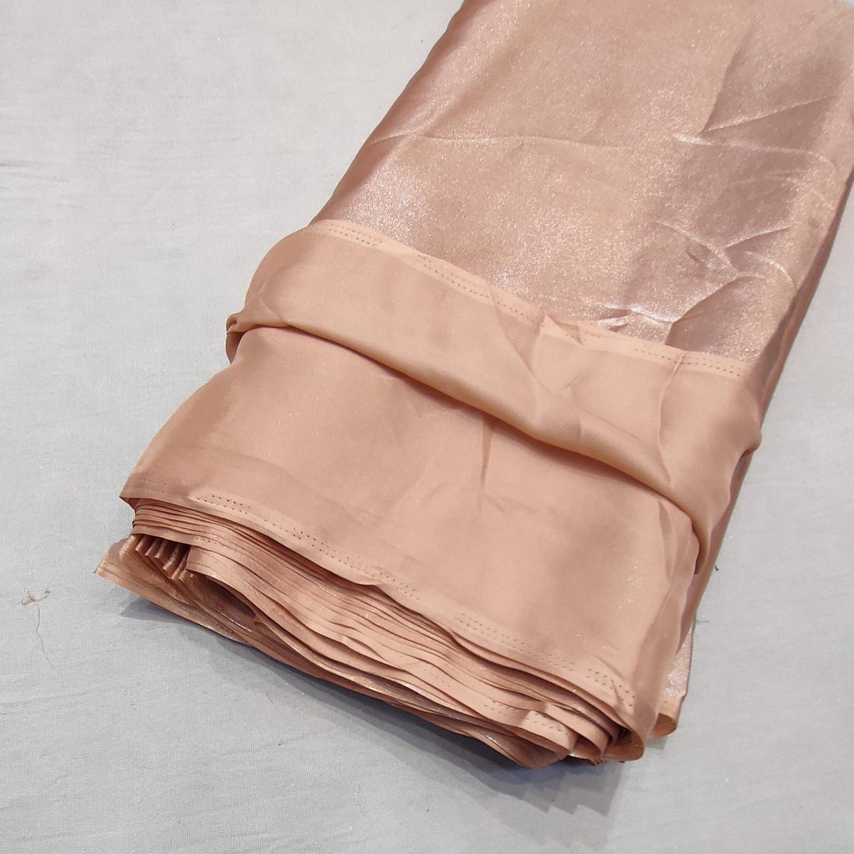 (Wholesale Pack of 20 meter) Superflowy Satin Georgette Shimmer Foil 44 inch width - AD