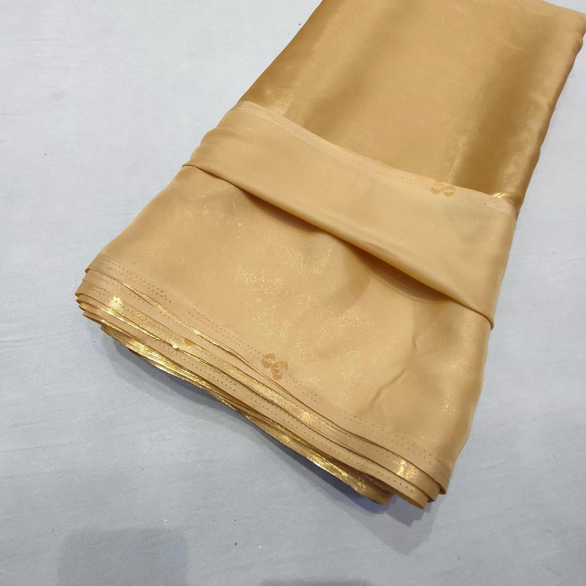(Wholesale Pack of 20 meter) Superflowy Satin Georgette Shimmer Foil 44 inch width - AC