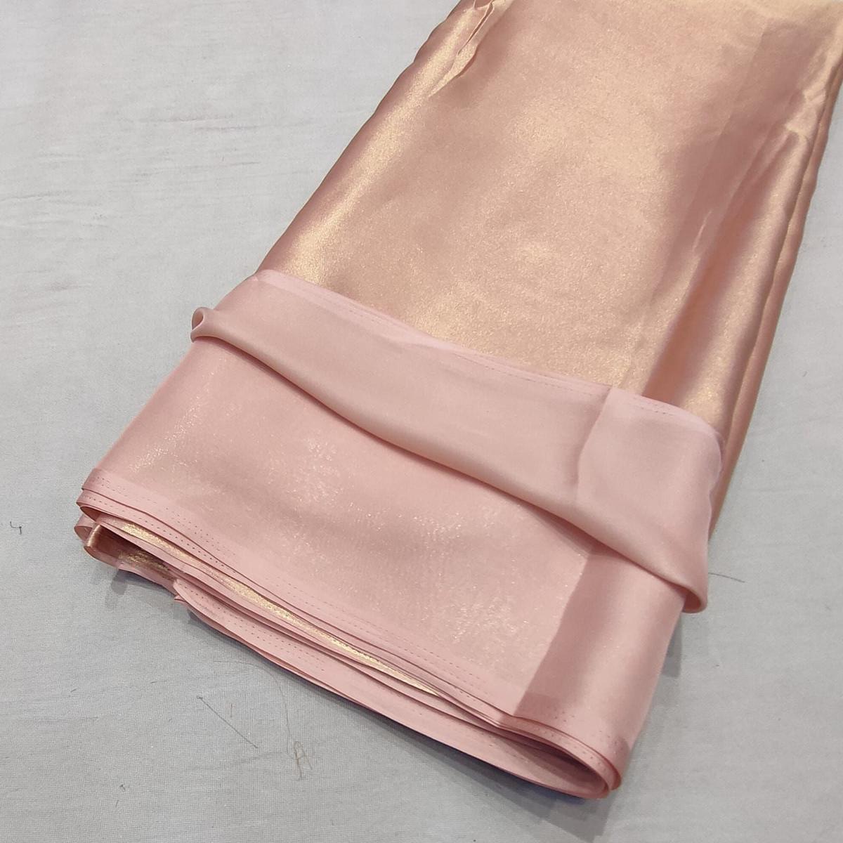 (Wholesale Pack of 20 meter) Superflowy Satin Georgette Shimmer Foil 44 inch width - AJ