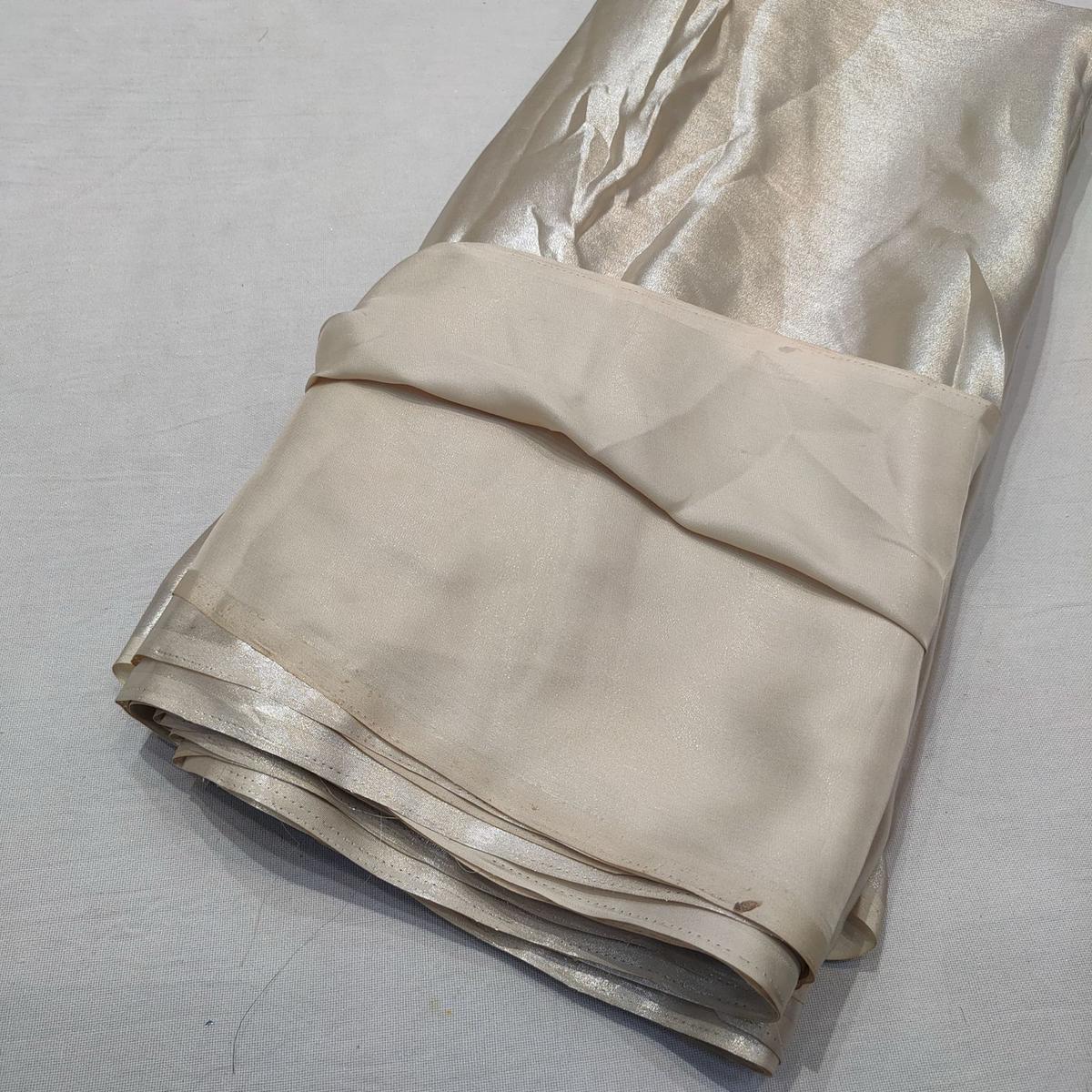(Wholesale Pack of 20 meter) Superflowy Satin Georgette Shimmer Foil 44 inch width - M