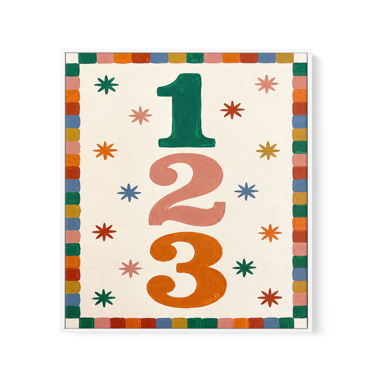 123 | Framed Canvas Art Print