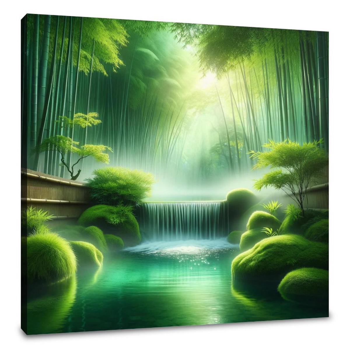 Zen Waterfall Serenity Canvas