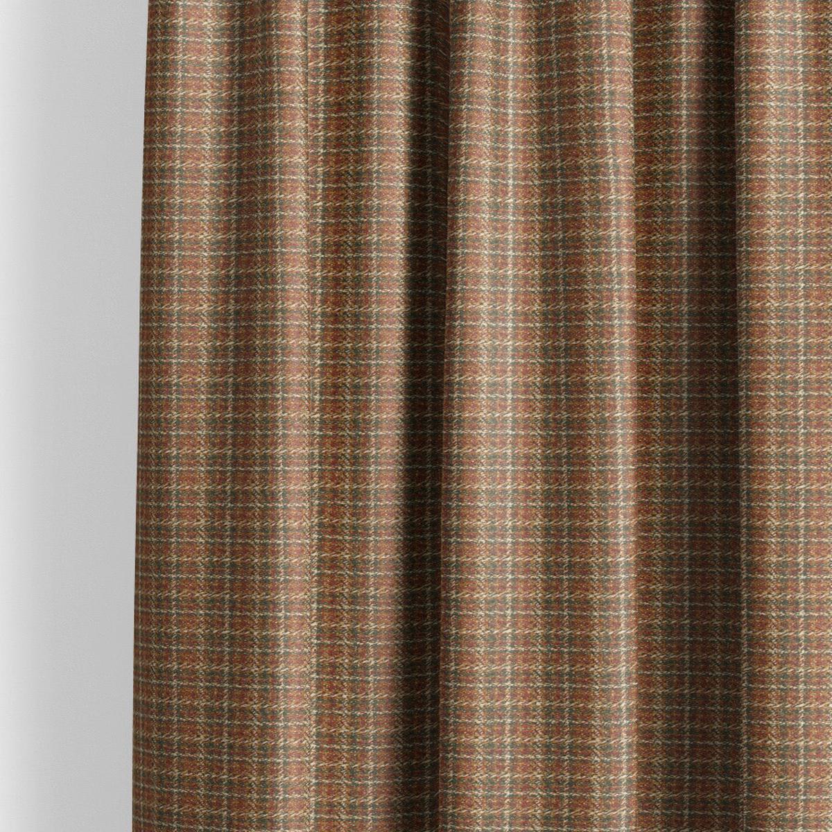 'Skaftafell' Fabric by the Yard (Rust Brown/ Golden Beige/ Olive Green)