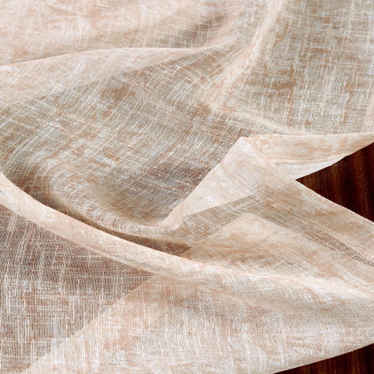 'Sourdough' Fabric by the Metre (Salmon Pink/ Peach Orange)
